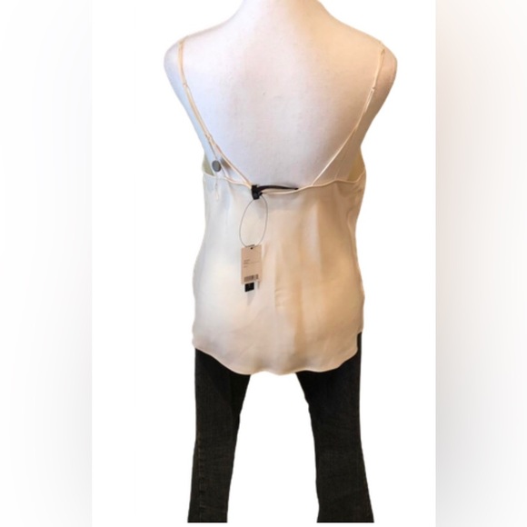 J Brand Finley Spaghetti Strap Cream color Silk Cami Size M - Picture 6 of 14